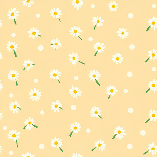 Pastel Daisy Pattern 7 Quilting Cotton Fabric