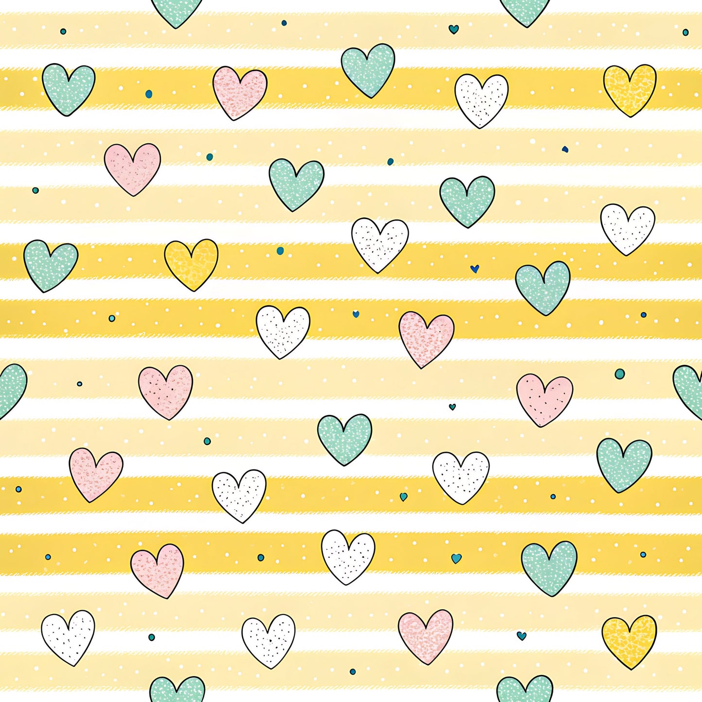 Pastel Floral Bumblebee Pattern 1 Quilting Cotton Fabric
