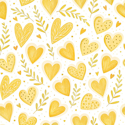 Pastel Floral Bumblebee Pattern 11 Quilting Cotton Fabric