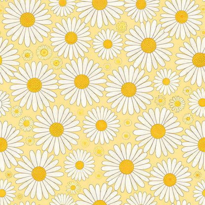 Pastel Floral Bumblebee Pattern 4 Quilting Cotton Fabric