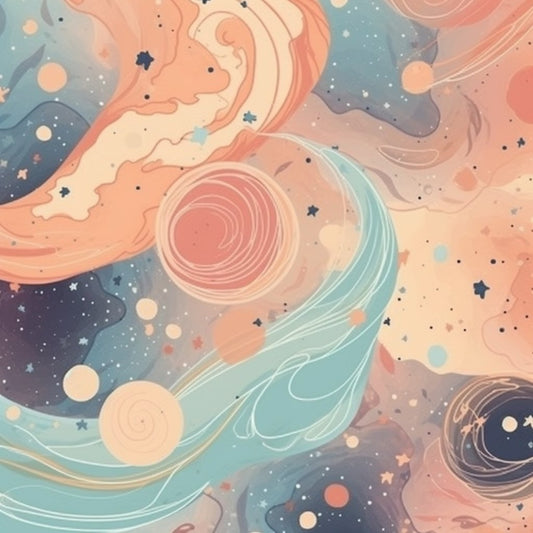 Pastel Galaxy Pattern 1 Quilting Cotton Fabric