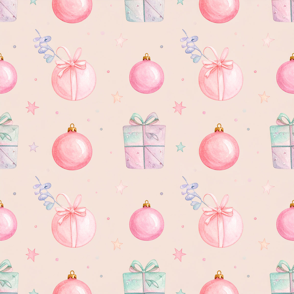 Pastel Ornament Dreams Pattern 7 Quilting Cotton Fabric