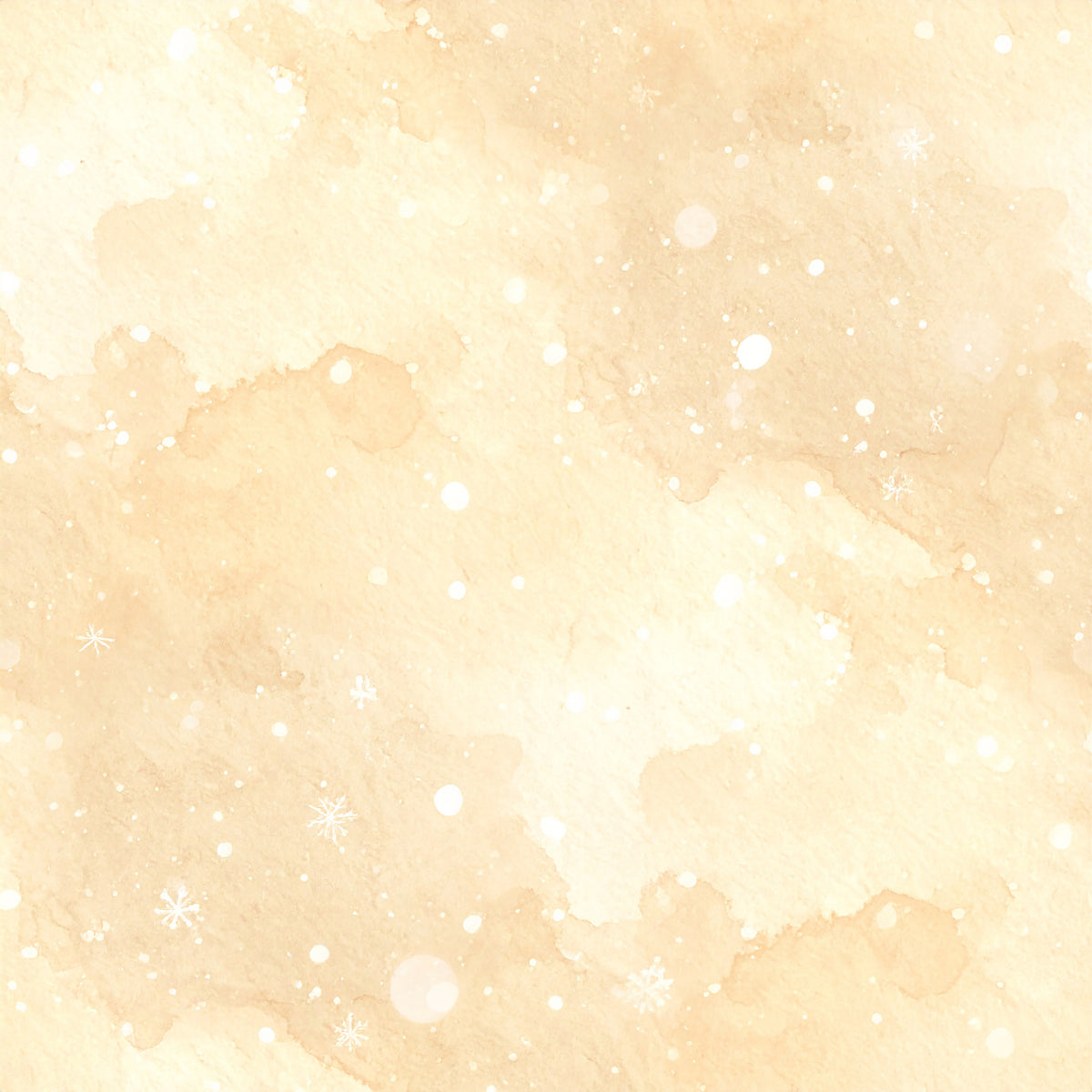 Pastel Snowflake Watercolor Winter Pattern 12 Quilting Cotton Fabric