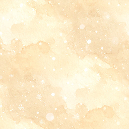 Pastel Snowflake Watercolor Winter Pattern 12 Quilting Cotton Fabric