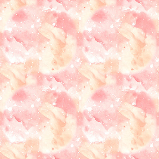 Pastel Snowflake Watercolor Winter Pattern 7 Quilting Cotton Fabric