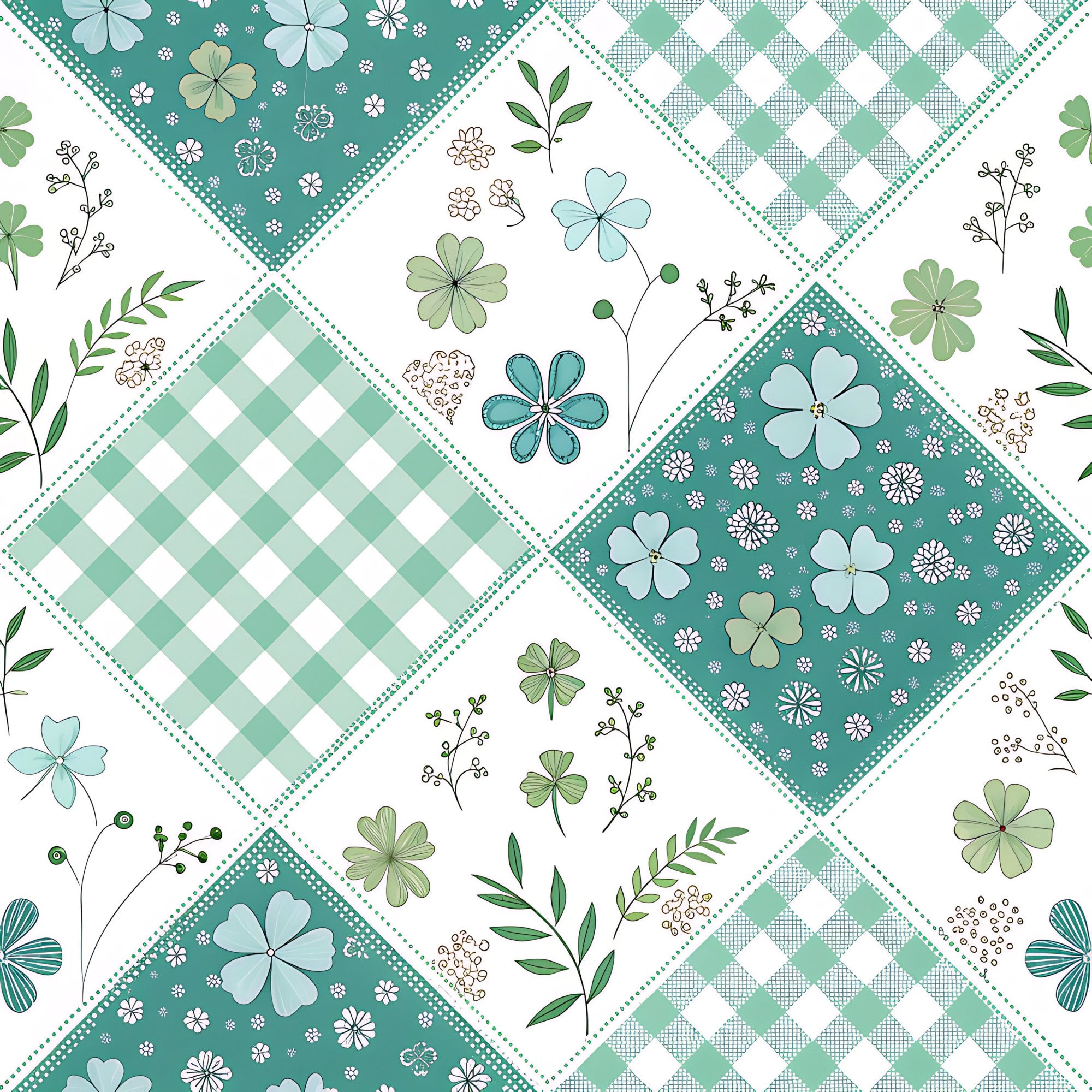 Pastel Spring Floral Patchwork – FabricMegaStore.com