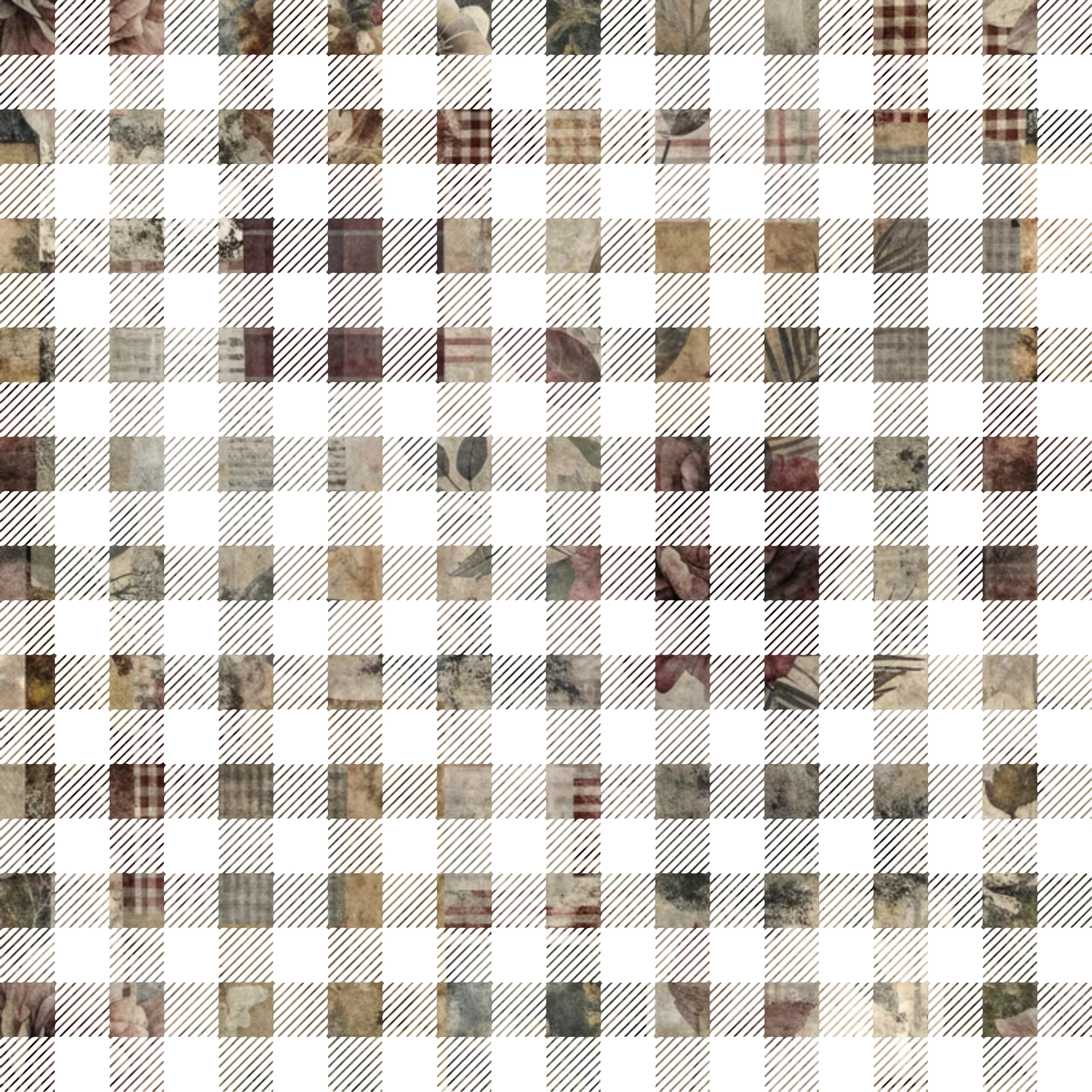 Patched Memories Pattern 16 Quilting Cotton Fabric
