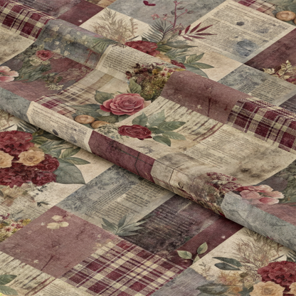 Patched Memories Pattern 9 Quilting Cotton Fabric