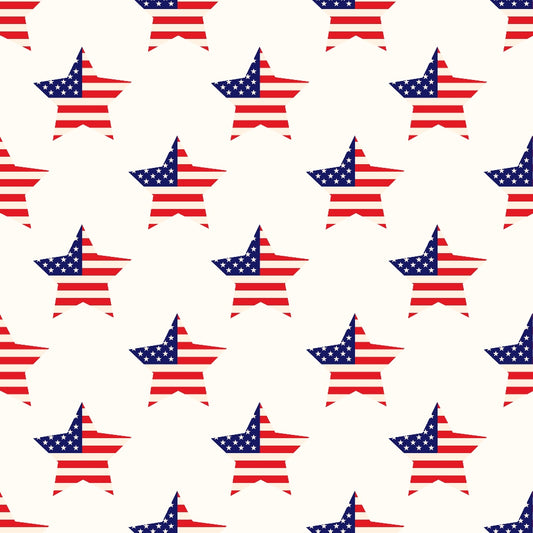 Patriotic July Pattern 1 Quilting Cotton Fabric