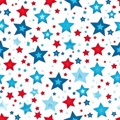 Patriotic July Pattern 11 Quilting Cotton Fabric