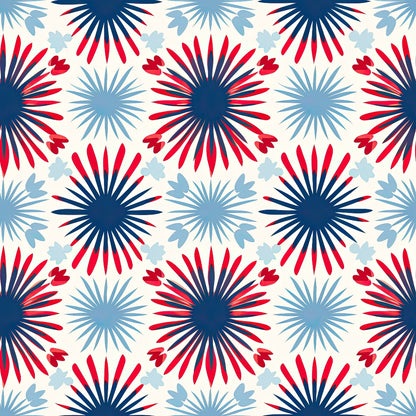 Patriotic July Pattern 20 Quilting Cotton Fabric