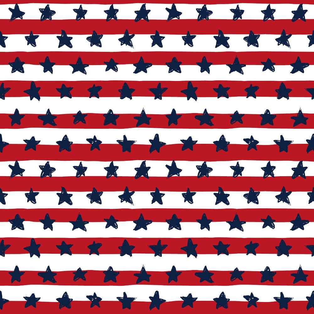 Patriotic July Pattern 3 Quilting Cotton Fabric