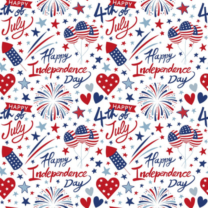 Patriotic July Pattern 8 Quilting Cotton Fabric