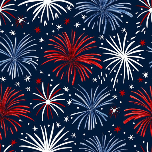 Patriotic Pattern 3 Quilting Cotton Fabric