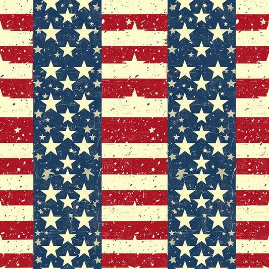 Patriotic Pattern 5 Quilting Cotton Fabric