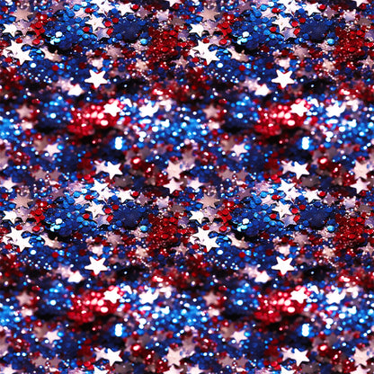 Patriotic Confetti and Glitter Pattern 9 Quilting Cotton Fabric