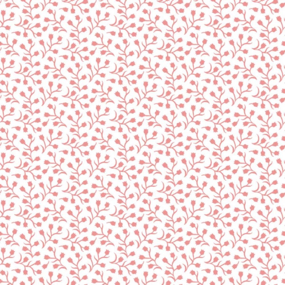 Peach Puff Ditsy Flowers Quilting Cotton Fabric