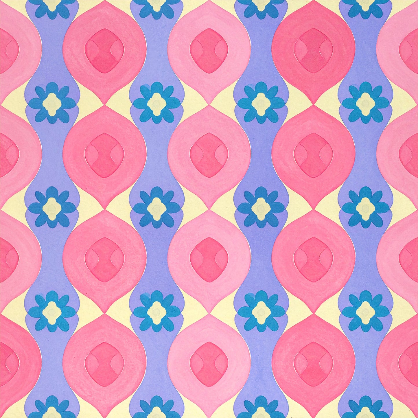 Peacock Teardrop Florals Pattern 18 Quilting Cotton Fabric