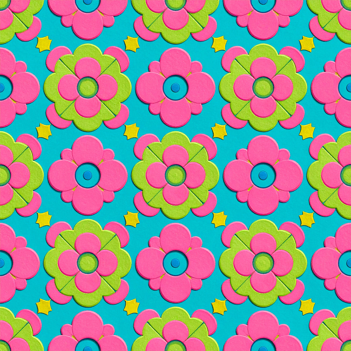 Peacock Teardrop Florals Pattern 7 Quilting Cotton Fabric