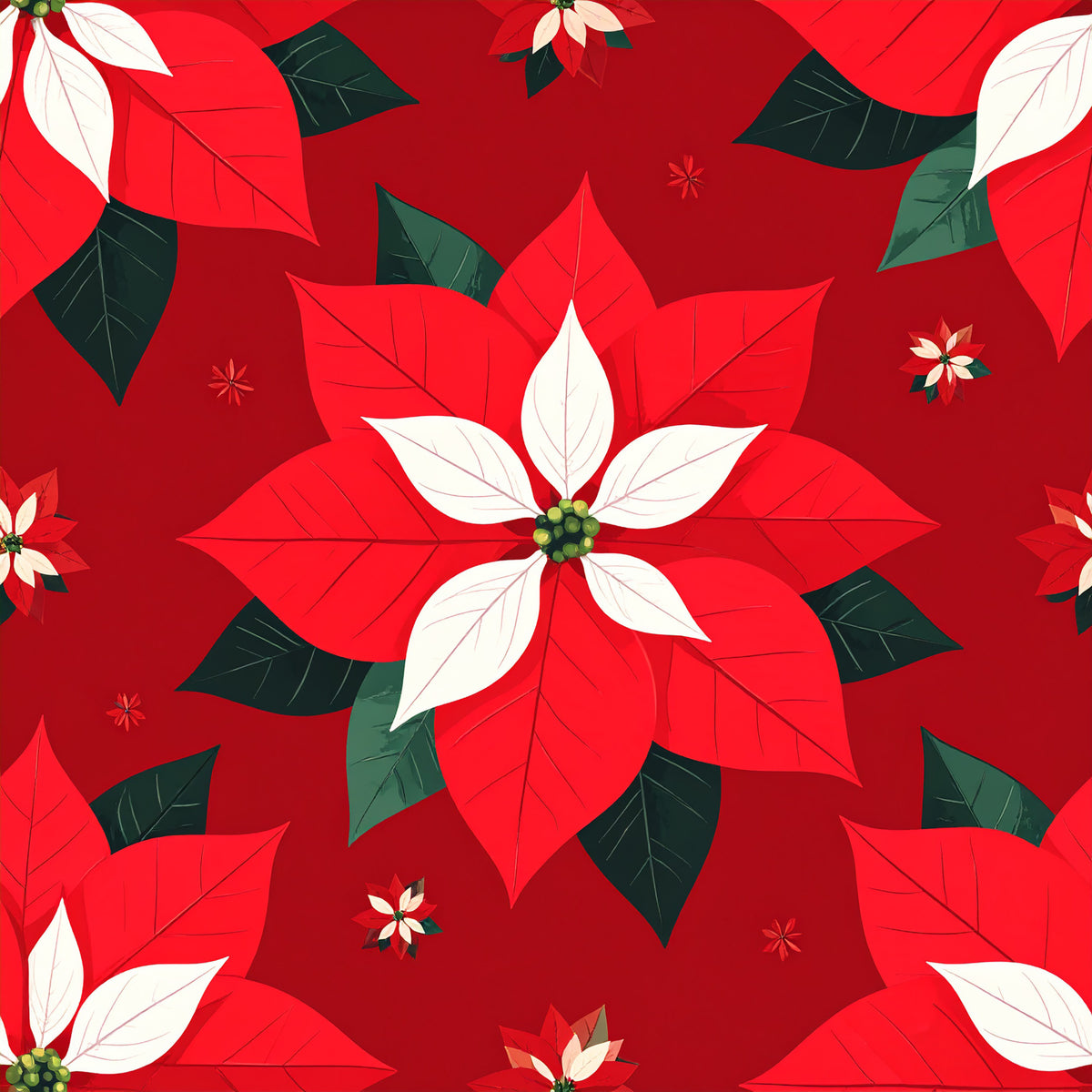 Peppermint Spice Christmas Pattern 10 Quilting Cotton Fabric