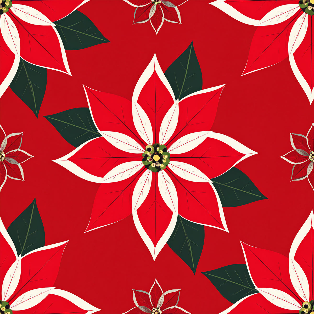 Peppermint Spice Christmas Pattern 11 Quilting Cotton Fabric