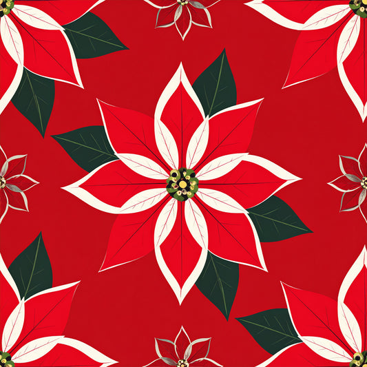 Peppermint Spice Christmas Pattern 11 Quilting Cotton Fabric