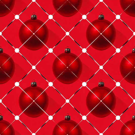 Peppermint Spice Christmas Pattern 12 Quilting Cotton Fabric