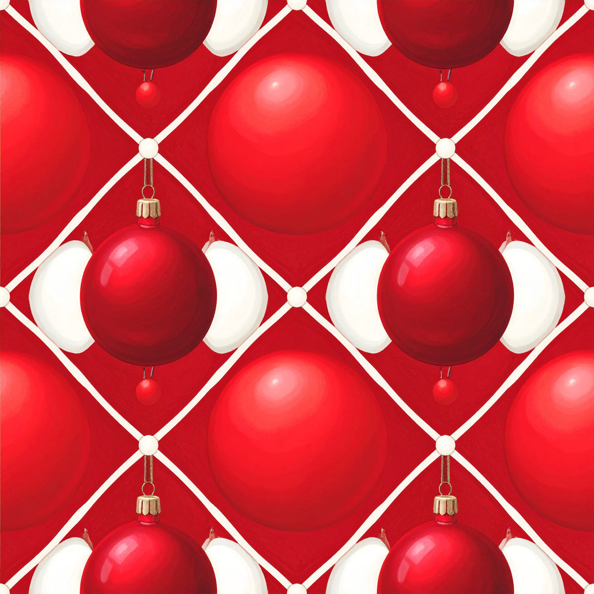 Peppermint Spice Christmas Pattern 13 Quilting Cotton Fabric