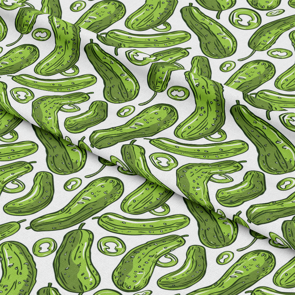 Pickle Doodles Pattern Quilting Cotton Fabric