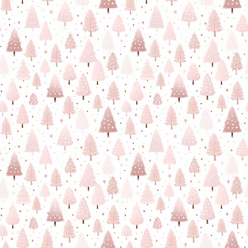 Pink Christmas Pattern 14 Quilting Cotton Fabric