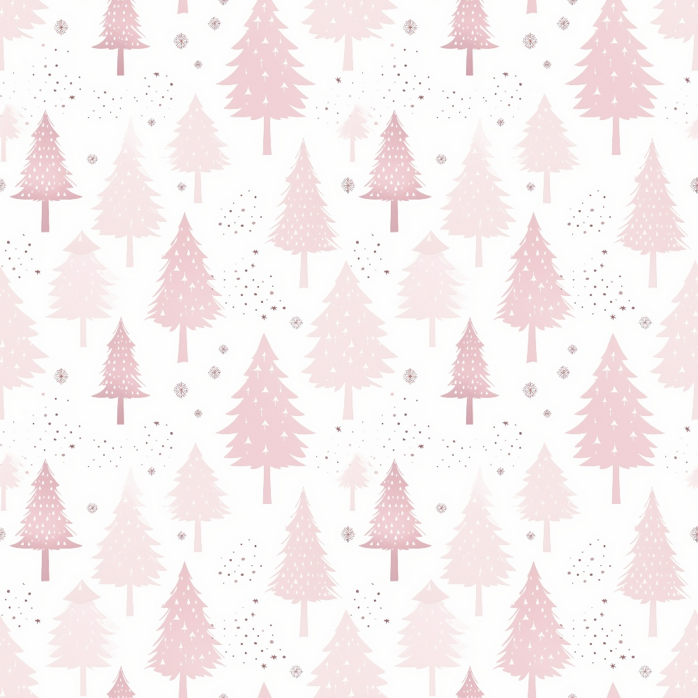 Pink Christmas Pattern 15 Quilting Cotton Fabric