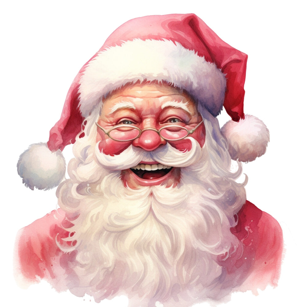 Pink Santa Claus Fabric Panel 2