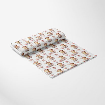 Pink Teddy Bears Pattern 3 Quilting Cotton Fabric