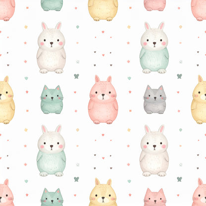 Pink Bows And Evergreen Pattern 13 Quilting Cotton Fabric