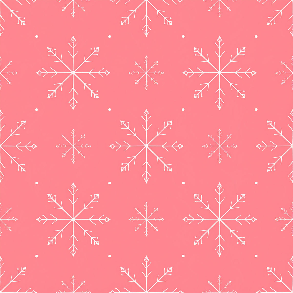Pink Christmas Candy Pattern 1 Quilting Cotton Fabric