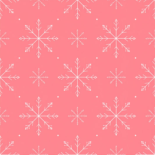Pink Christmas Candy Pattern 1 Quilting Cotton Fabric