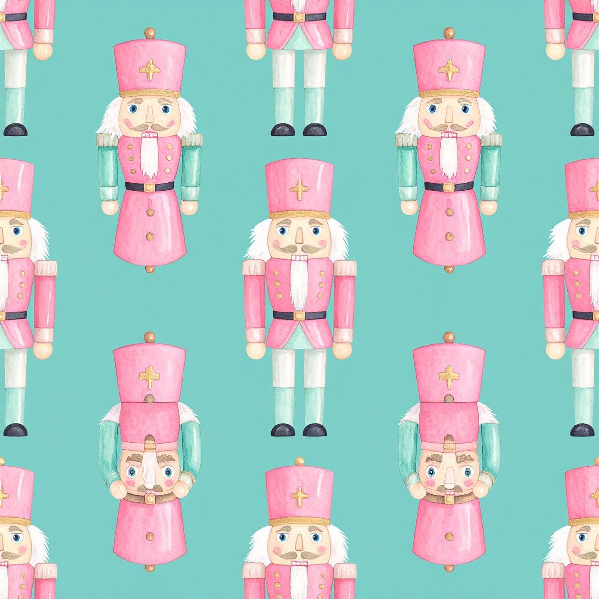 Pink Christmas Candy Pattern 15 Quilting Cotton Fabric