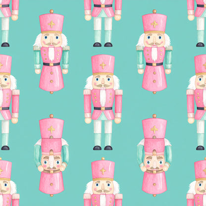 Pink Christmas Candy Pattern 15 Quilting Cotton Fabric