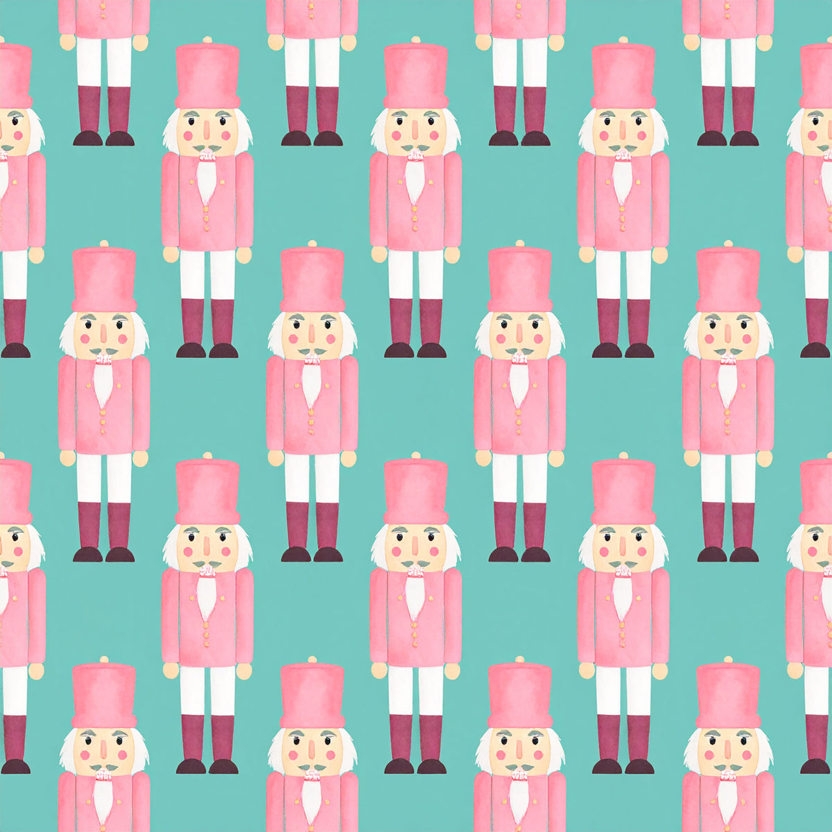 Pink Christmas Candy Pattern 16 Quilting Cotton Fabric