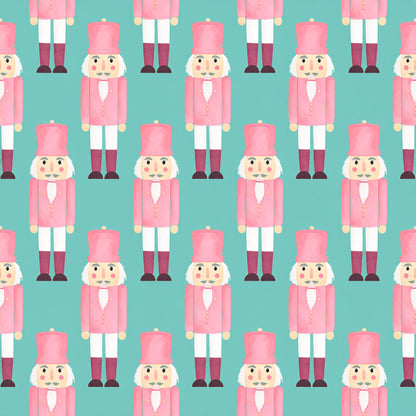 Pink Christmas Candy Pattern 16 Quilting Cotton Fabric