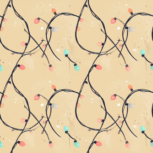 Pink Christmas Candy Pattern 21 Quilting Cotton Fabric