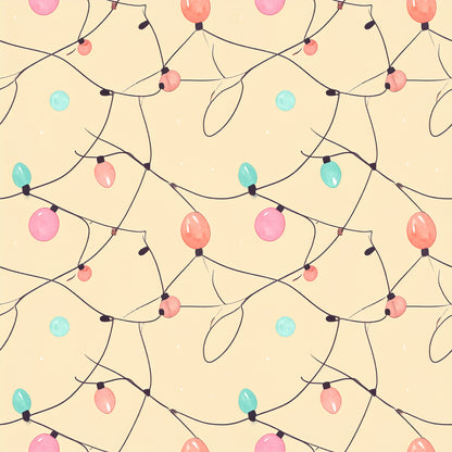 Pink Christmas Candy Pattern 24 Quilting Cotton Fabric
