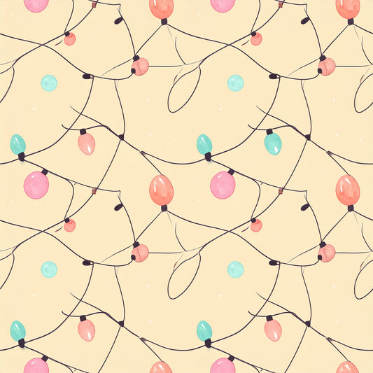 Pink Christmas Candy Pattern 24 Quilting Cotton Fabric