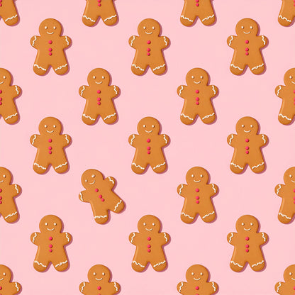 Pink Christmas Candy Pattern 6 Quilting Cotton Fabric