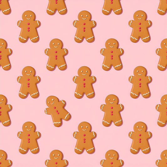 Pink Christmas Candy Pattern 6 Quilting Cotton Fabric