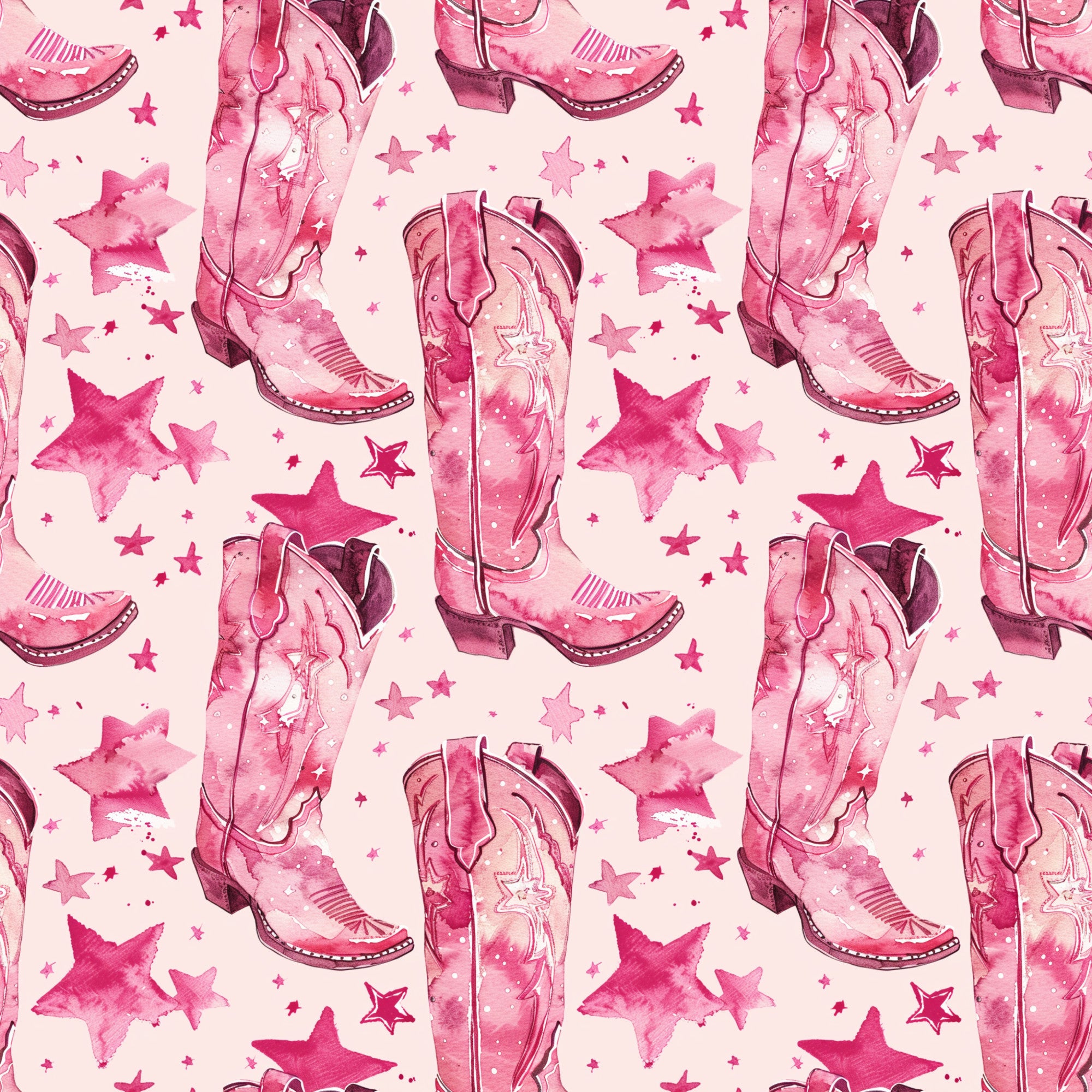 Pink Cowboy Boots Pattern 18 Quilting Cotton Fabric – FabricMegaStore.com