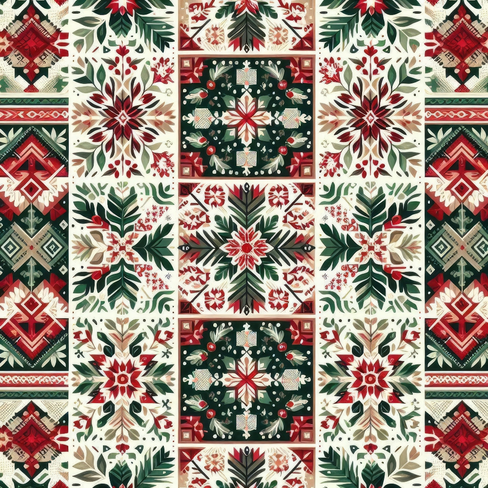 Plaid Christmas Pattern 1 Quilting Cotton Fabric – FabricMegaStore.com