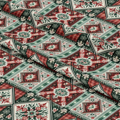 Plaid Christmas Pattern 5 Quilting Cotton Fabric