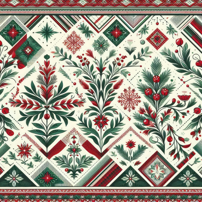 Plaid Christmas Pattern 6 Quilting Cotton Fabric