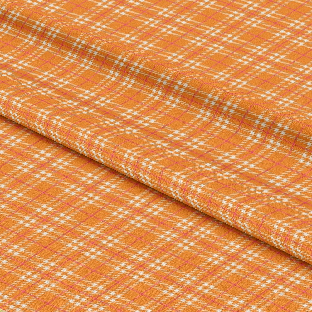 - Plaid for Summer Pattern 13 Quilting Cotton Fabric  
- orange, white, pink, tan  
- plaid, checked, gingham  
- cotton, quilting, textile  
- sewing material, crafting fabric, soft textile